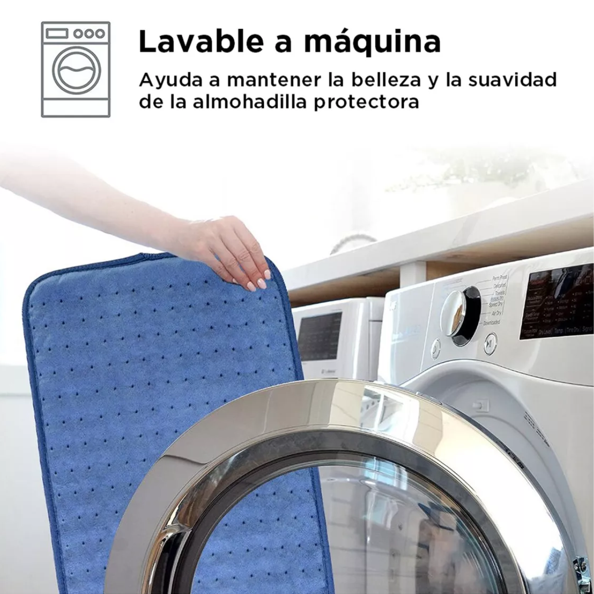 Foto 5 pulgar | Almohadilla Eléctrica, Cojín Eléctrico Terapia Eo Safe Imports Esi-11304-1 Azul