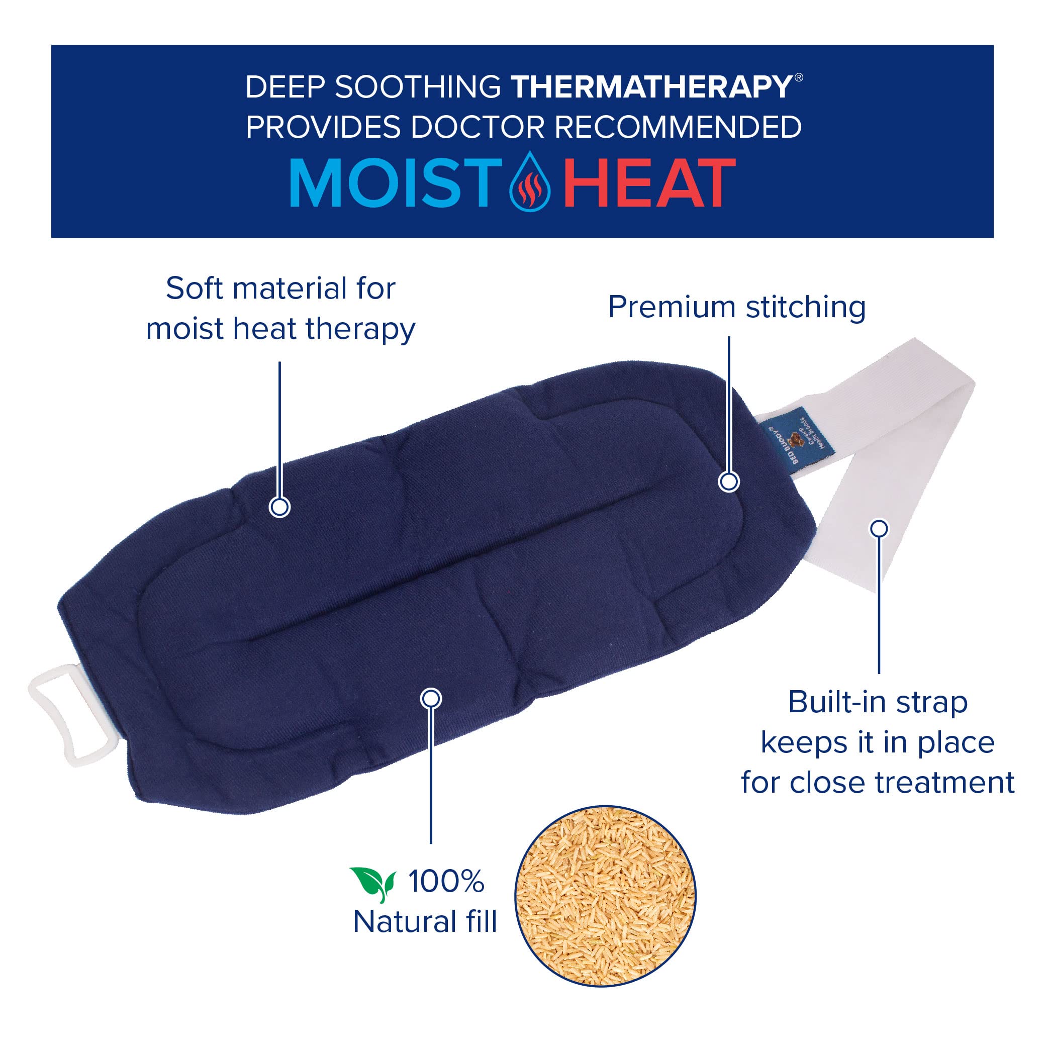 Foto 3 pulgar | Envoltura De Espalda Heat Pad Bed Buddy Para Dolor De Espalda, Cuello Y Músculos - Venta Internacional.