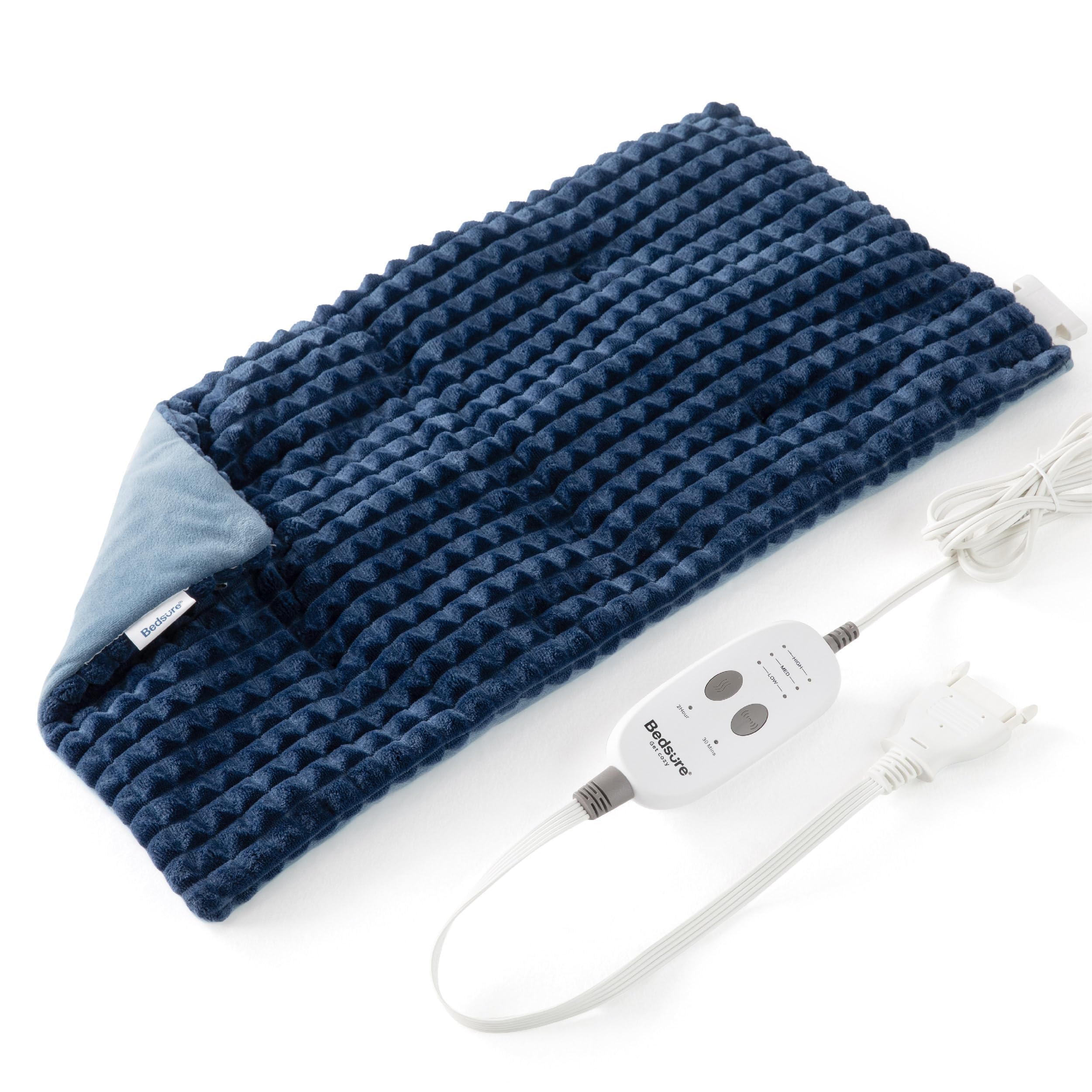Foto 1 | Almohadilla Térmica Para Espalda Para Cuello Y Hombros Con Vibración, Color Azul Marino - Venta Internacional.