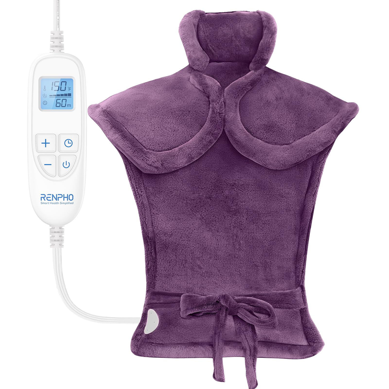 Foto 2 pulgar | Almohadilla Térmica Renpho Electric Heat Para Aliviar El Dolor De Espalda, Color Morado - Venta Internacional.