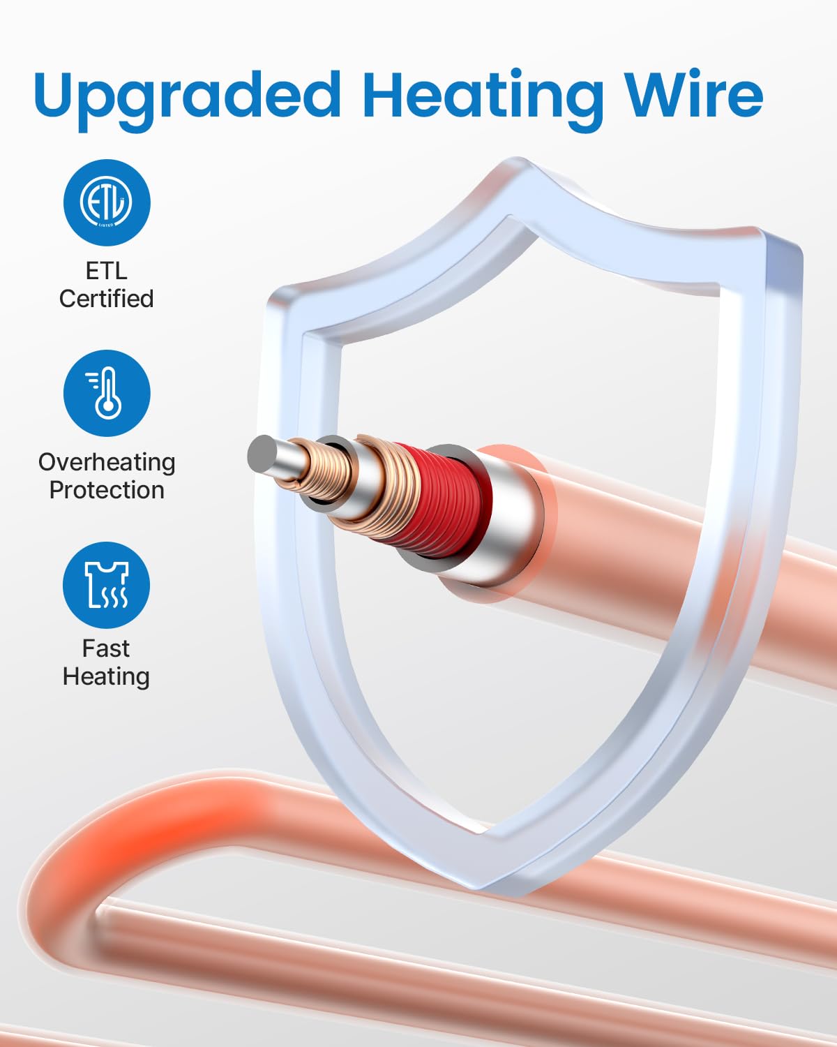 Foto 5 | Almohadilla Térmica Renpho Electric Heat Para Aliviar El Dolor De Espalda, Color Morado - Venta Internacional.