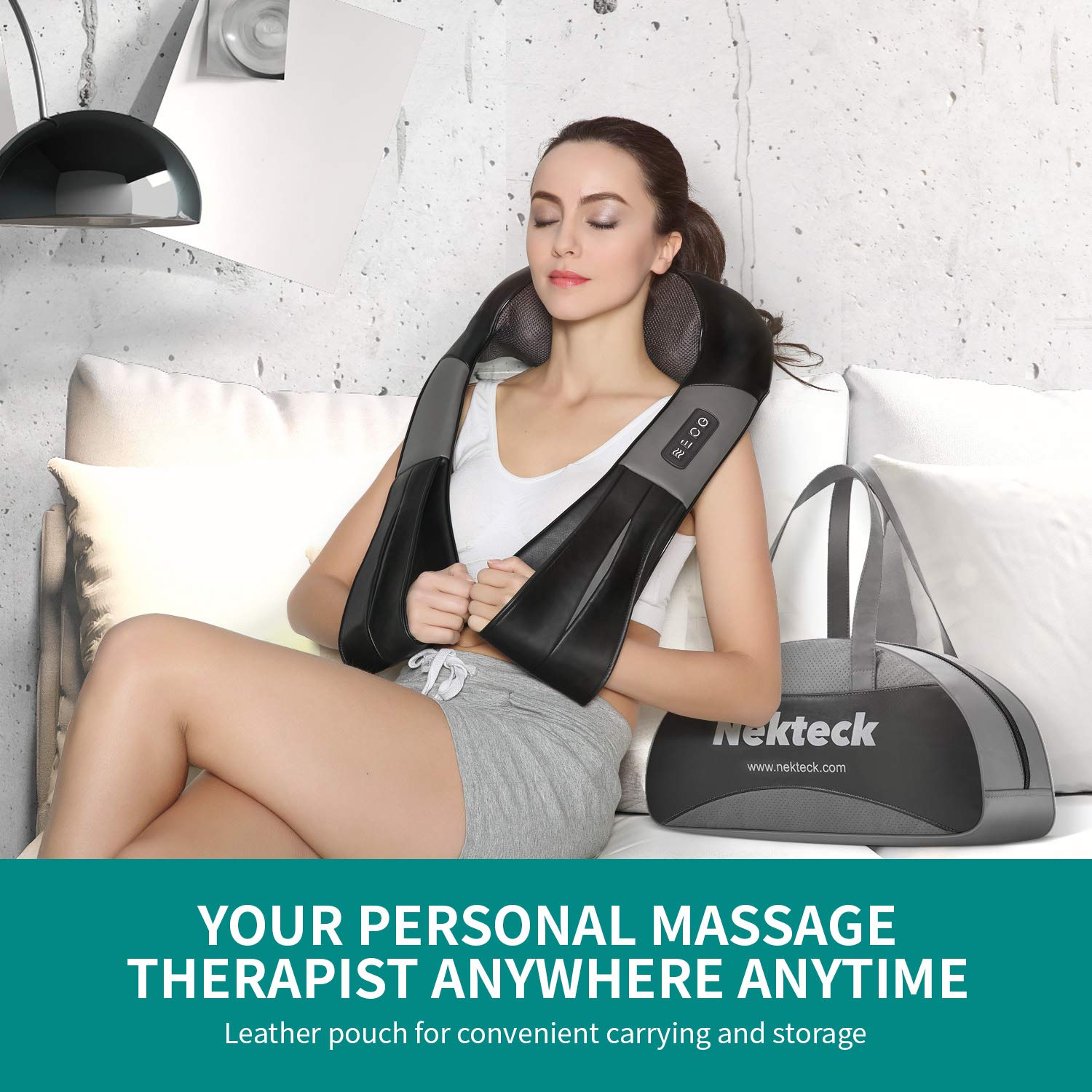 Foto 7 | Almohada De Masaje Nekteck Shiatsu Para Cuello Y Espalda - Venta Internacional.