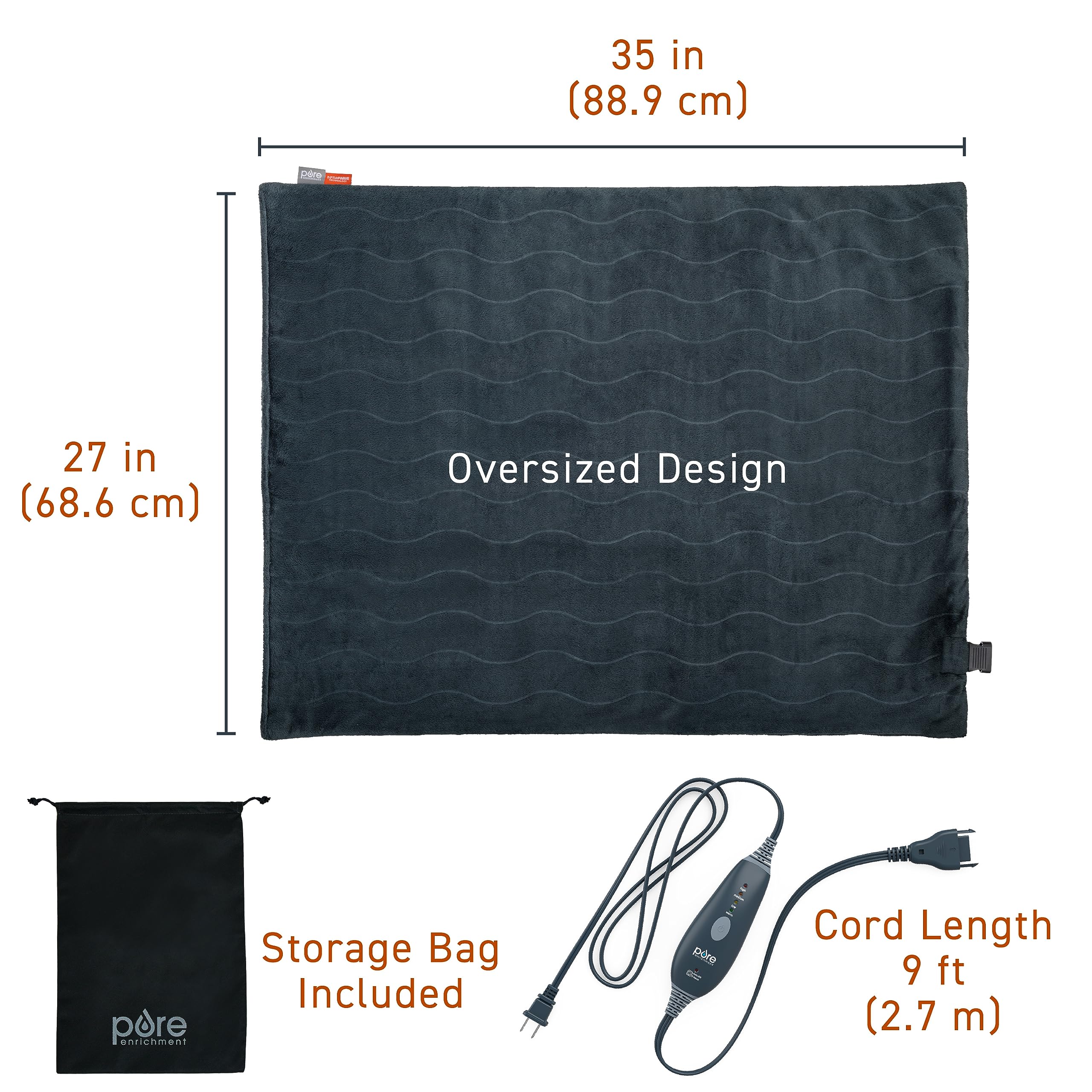 Foto 7 | Almohadilla Térmica Pure Enrichment Purerelief Pro Far Infrared - Venta Internacional.