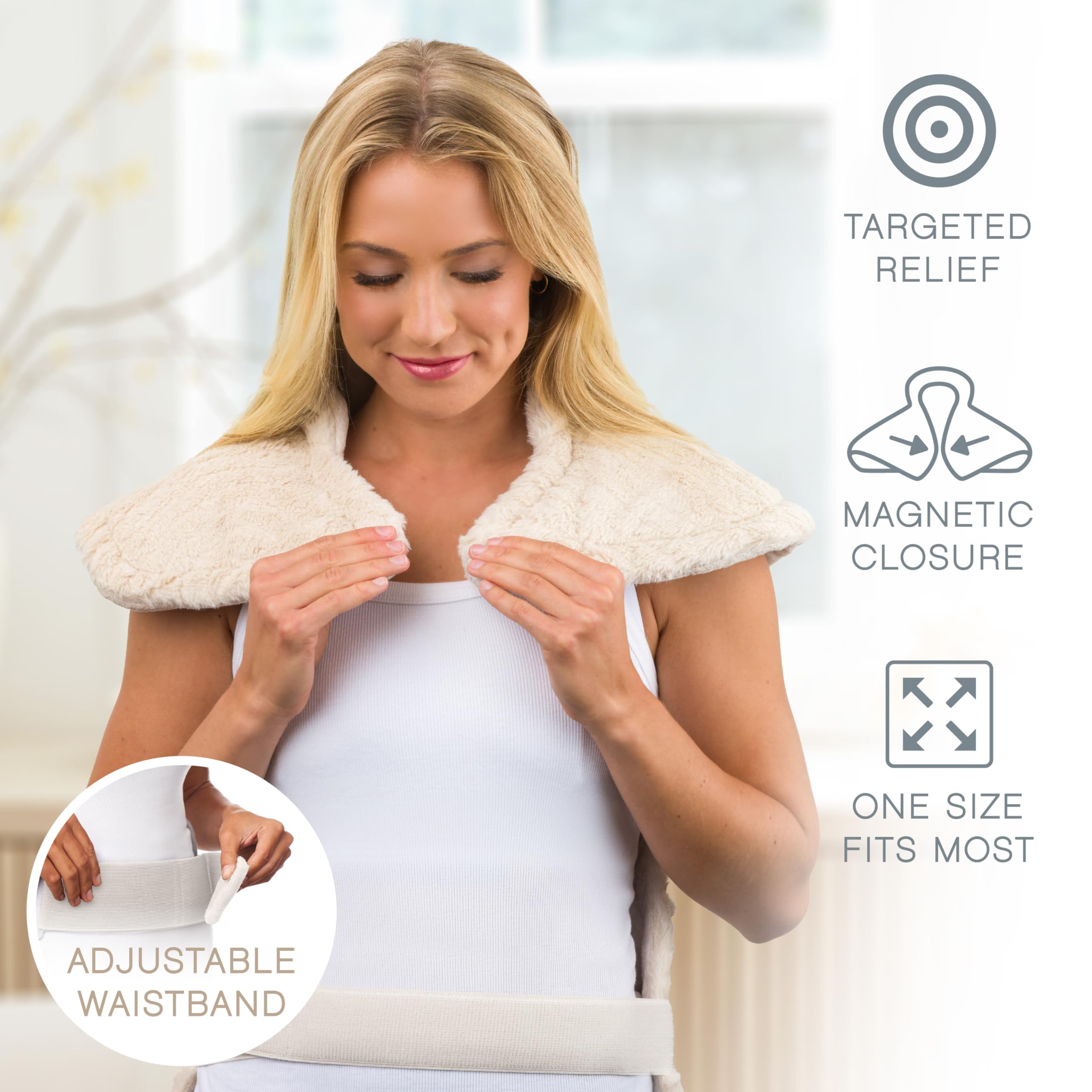 Foto 5 pulgar | Almohadilla Térmica Pure Enrichment Pureradiance Para Espalda Y Cuello - Venta Internacional.
