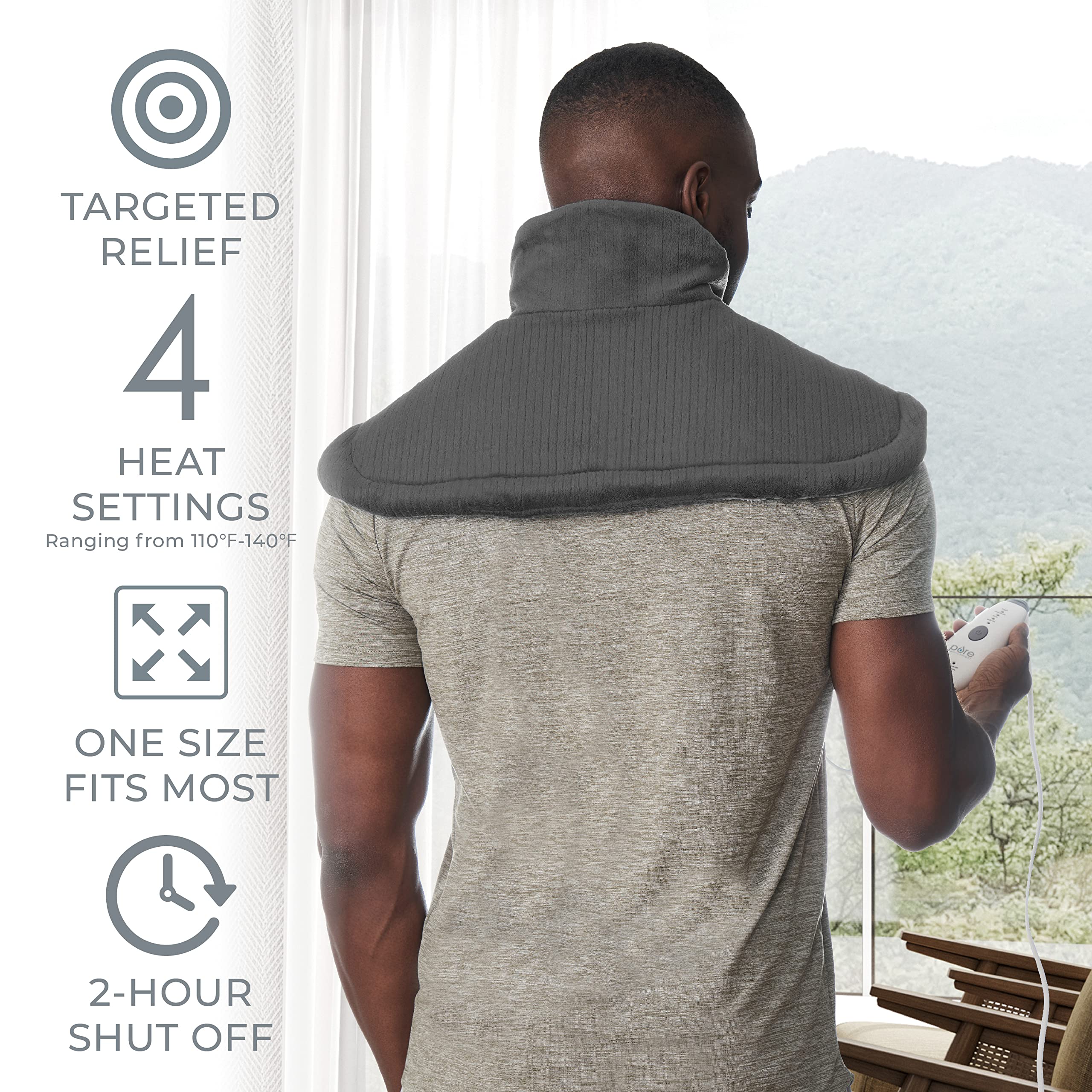 Foto 3 | Almohadilla Térmica Pure Enrichment Purerelief Neck & Shoulder - Venta Internacional.