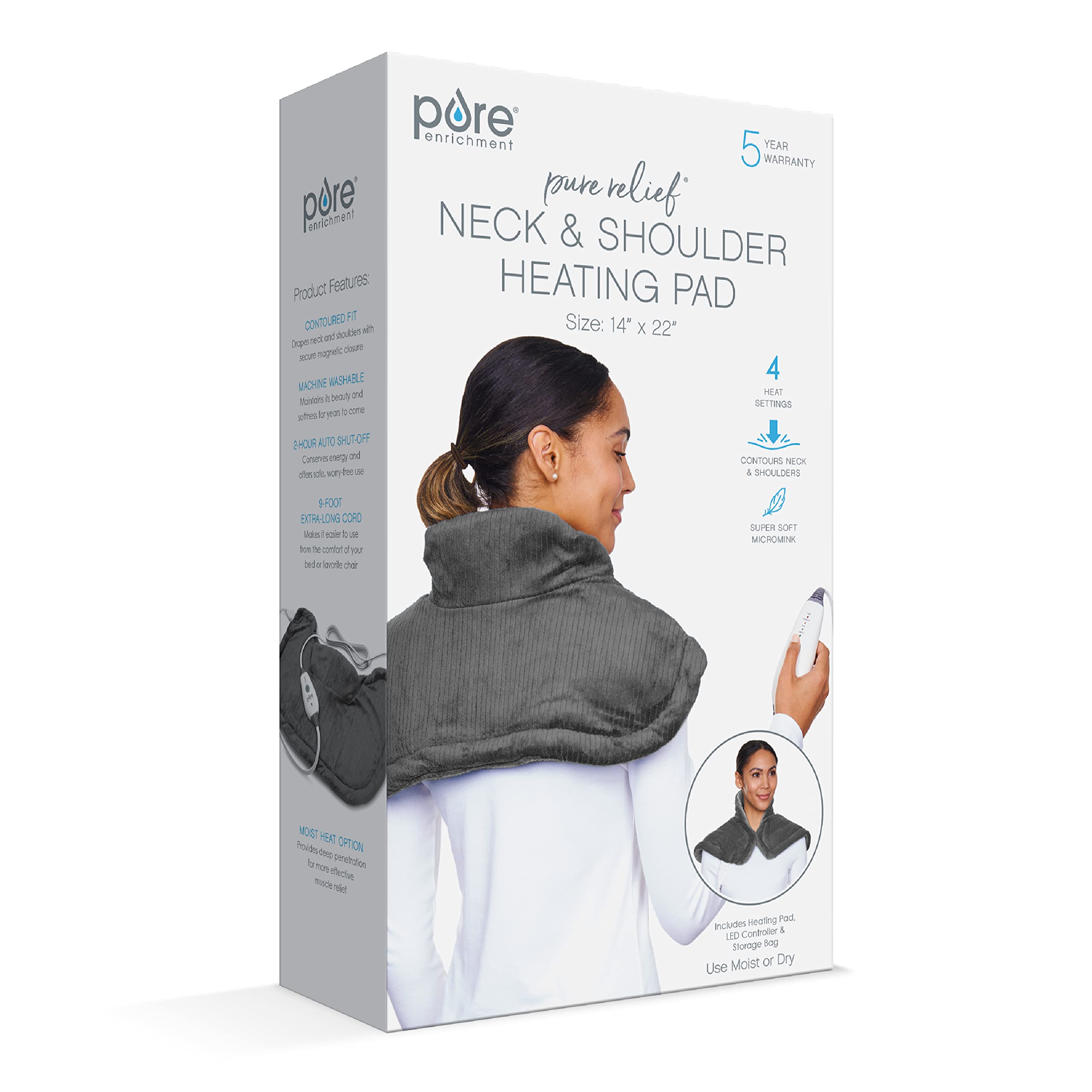 Foto 7 | Almohadilla Térmica Pure Enrichment Purerelief Neck & Shoulder - Venta Internacional.