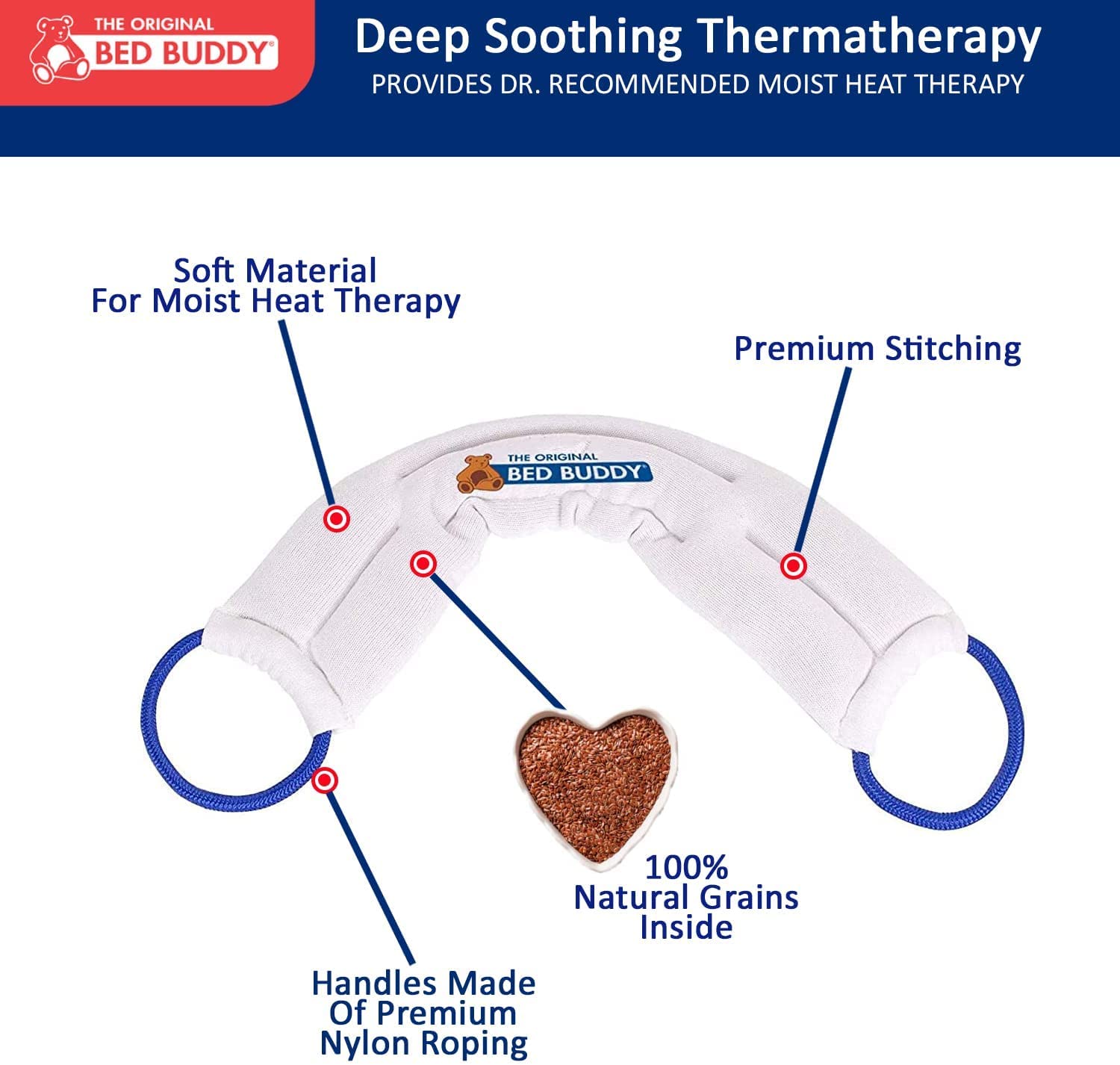 Foto 3 pulgar | Paquete De 3 Almohadillas Térmicas  Más Una Funda Refrescante Para El Cuello  Bed Buddy  Microondas - Venta Internac