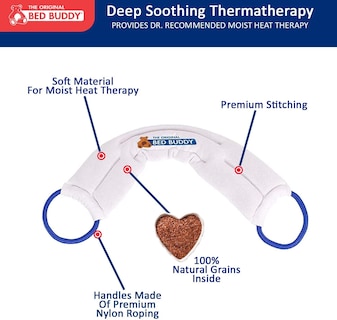 Foto 2 | Paquete De 3 Almohadillas Térmicas Más Una Funda Refrescante Para El Cuello Bed Buddy Microondas - Venta Internac
