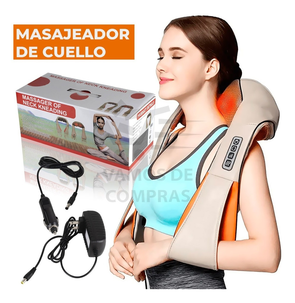 Foto 7 pulgar | Masajeador Eléctrico Malubero para Cuello/ Espalda/ Hombro/ Pies Multicolor