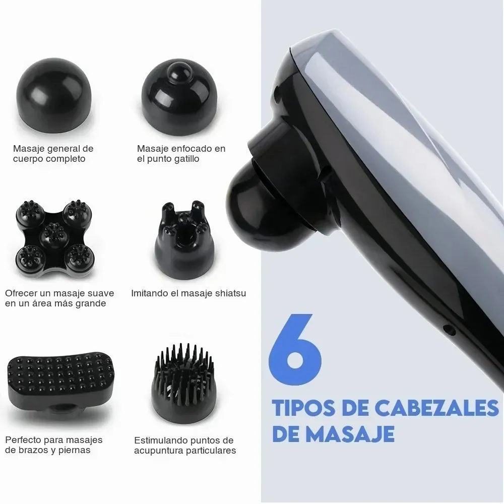 Foto 4 pulgar | Masajeador Inalambrico Malubero Gris