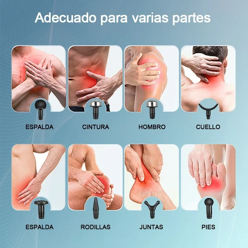 Foto 3 pulgar | Masajeadora Ation color Gris 8 Cabezales Incluye Bolso