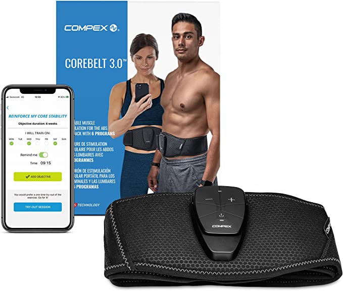 Foto 4 | Cinturón Faja Electroestimulador Compex Corebelt 1.0 Abdominal Lumbar Para Tonificación Muscular Talla L/xl