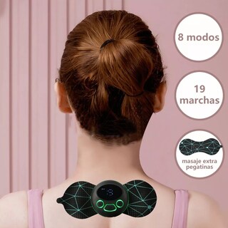 Foto 2 | Masajeador Eléctrico de Cuello Belug color Negro con 8 Modos y 19 Intensidades