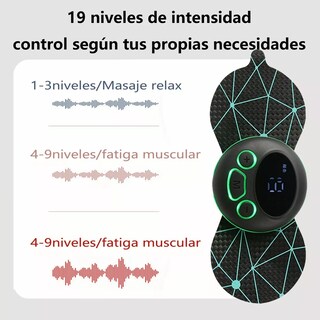 Foto 3 | Masajeador Eléctrico de Cuello Belug color Negro con 8 Modos y 19 Intensidades