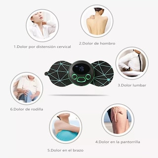 Foto 4 | Masajeador Eléctrico de Cuello Belug color Negro con 8 Modos y 19 Intensidades