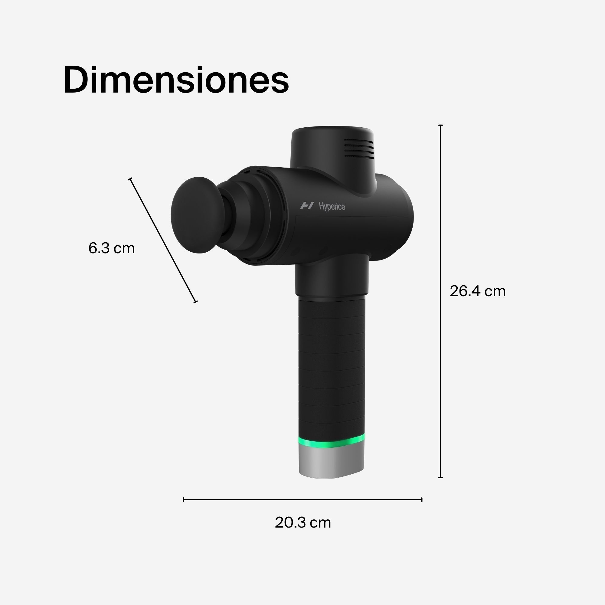 Foto 6 | Pistola de Masaje HyperIce Hypervolt 2 Pro Bluetooth con 5 Velocidades 11 Piezas
