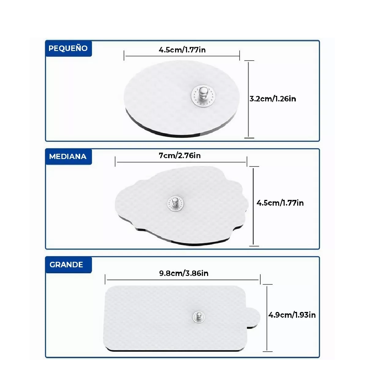 Foto 3 pulgar | Almohadillas para Electroestimulador Belug 20 Piezas