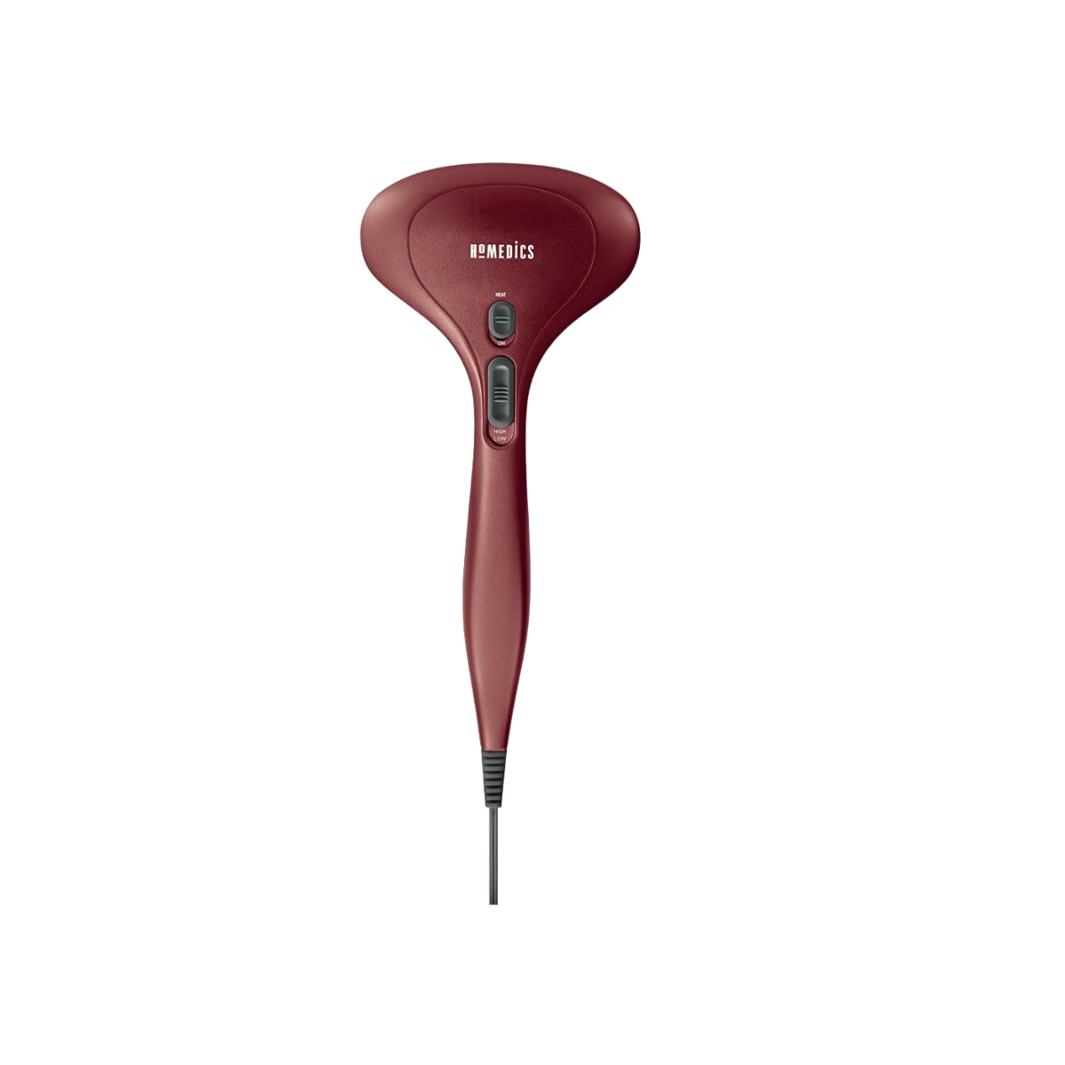 Masajeador Térmico Portátil De Percusión Compacto | Homedics Hhp-285h | Color Rojo | Intensidad Ajustable, Cab