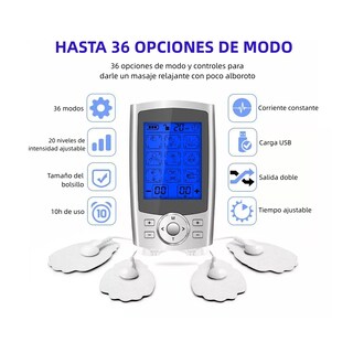 Foto 2 | Masajeador Eléctrico Recargable Eo Safe Imports ESI-11253 Blanco 36 Modos