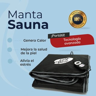 Foto 6 | Manta Sauna de Infrarrojos Lejanos Get Well Negra