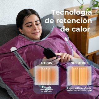 Foto 4 | Manta Sauna de Infrarrojos Lejanos Get Well Violeta