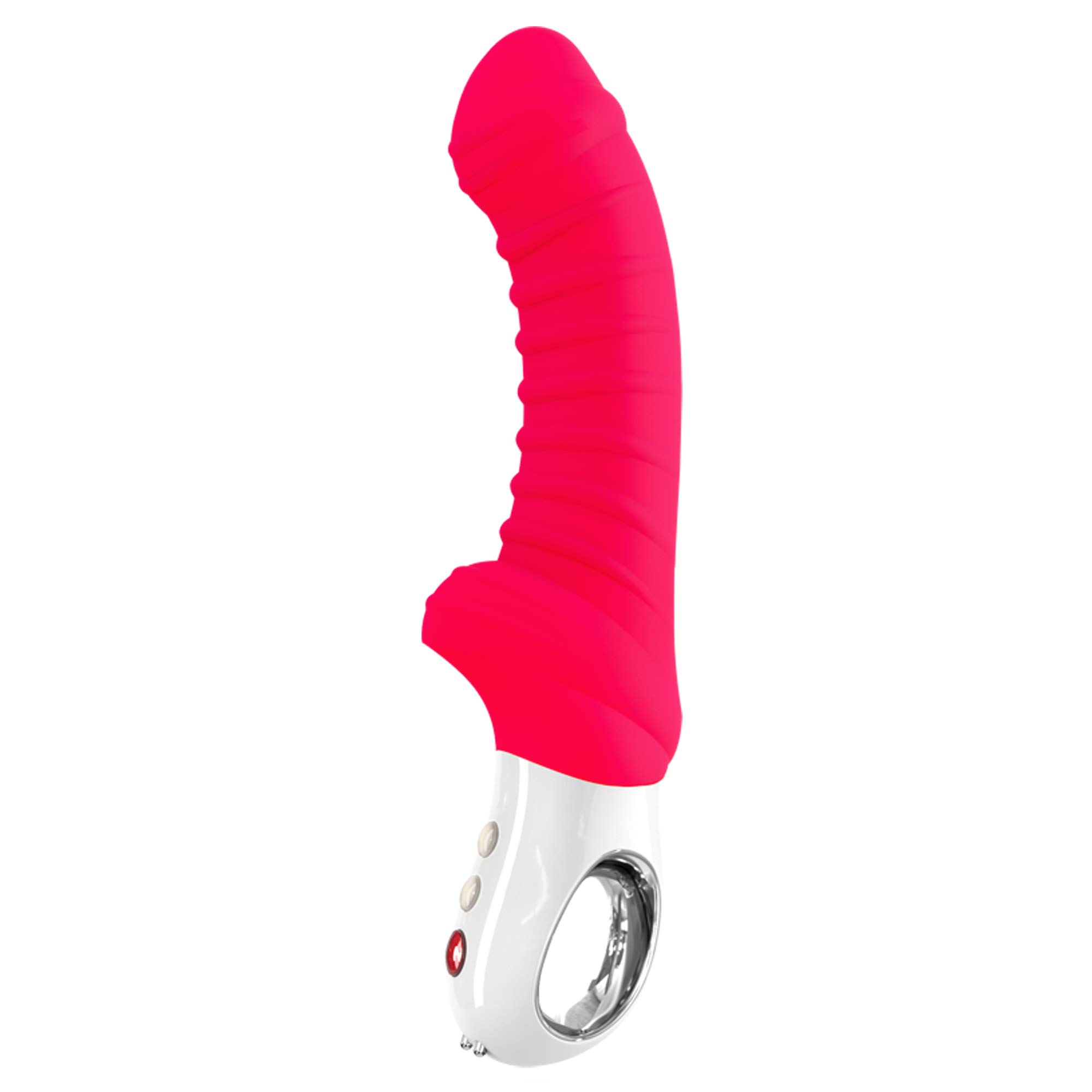 Vibrador Fun Factory Serie G5 Tiger India De Silicona Roja - Venta Internacional.