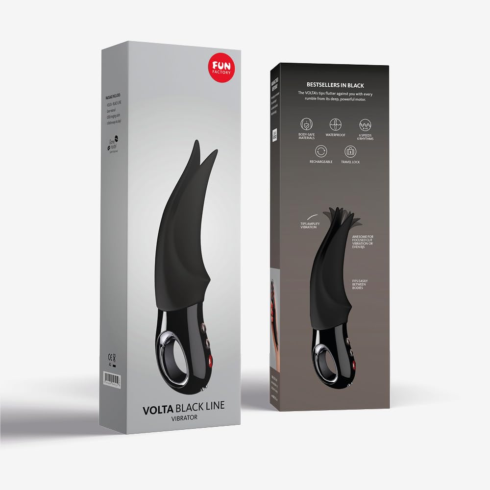 Foto 4 pulgar | Vibrador Fun Factory Serie G5 Volta Black Silicone - Venta Internacional.