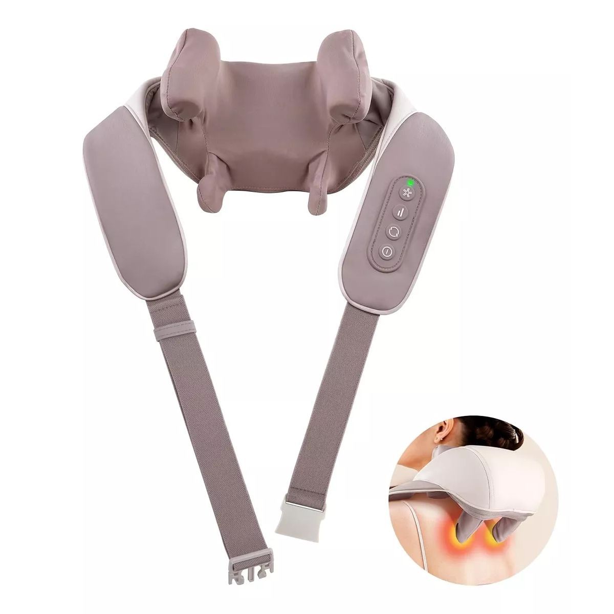 Foto 4 pulgar | Masajeador De Cuello Eléctrico Con Calor Eo Safe Imports Esi-15677 Marrón