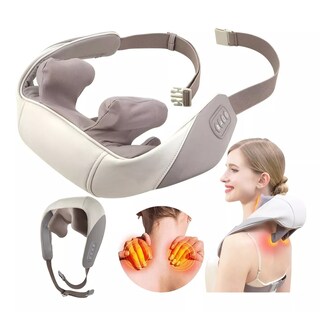 Foto 4 | Masajeador De Cuello Eléctrico Con Calor Eo Safe Imports Esi-15677 Marrón