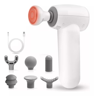 Foto 1 | Mini Pistola Masajeador Muscular Con Calor Y 7 Cabezales De Masaje Eo Safe Imports Esi-16602 Blanco
