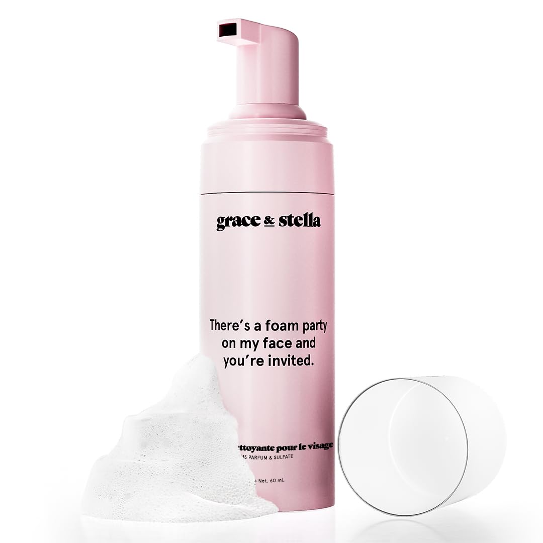 Limpiador Facial Grace & Stella, Espumoso, 60 Ml, Para Piel Sensible - Venta Internacional.