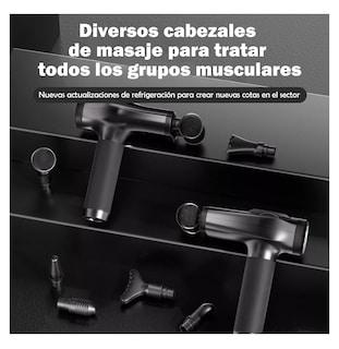 Foto 5 | Pistola De Masaje Masajeador Electrico Con Pantalla Lcd Negro
