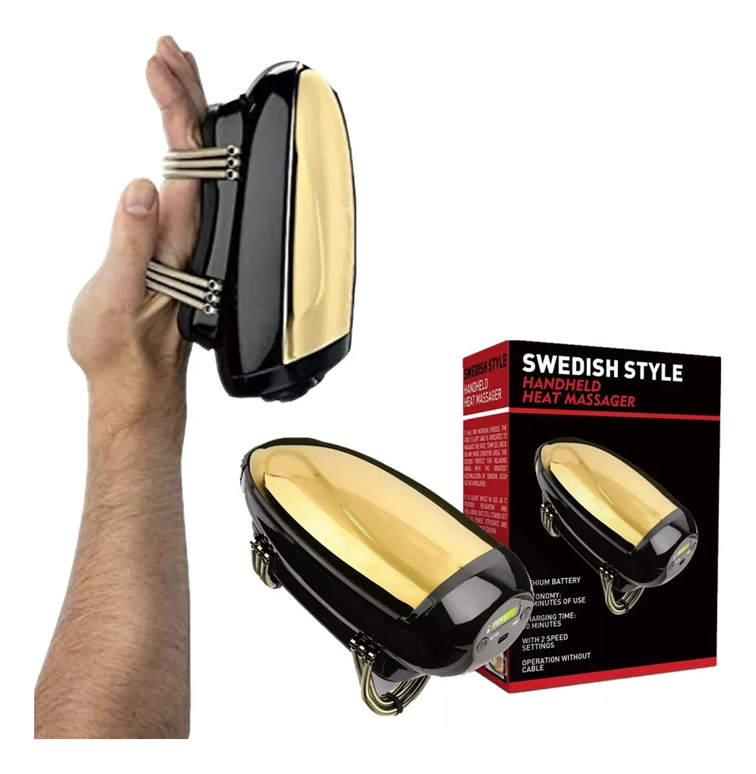 Foto 4 pulgar | Pistola Massageadora Barberology Sem Fio Negro Amarillo