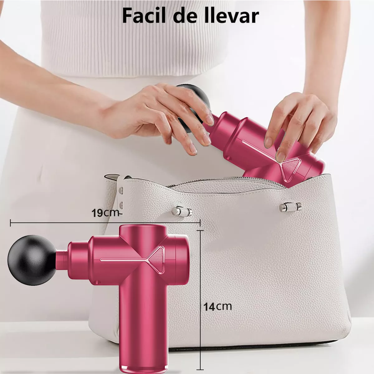 Foto 4 pulgar | Pistola De Masaje Masajeador Eléctrico Muscular Para Relajar Eo Safe Imports Esi-18451 Rosa