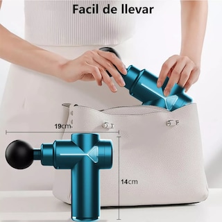 Foto 3 | Pistola De Masaje Masajeador Eléctrico Muscular Para Relajar Eo Safe Imports Esi-18449 Azul