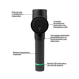 Foto 2 | Pistola De Masaje Hyperice Hypervolt 2 Bluetooth Con 3 Velocidades 12 Piezas