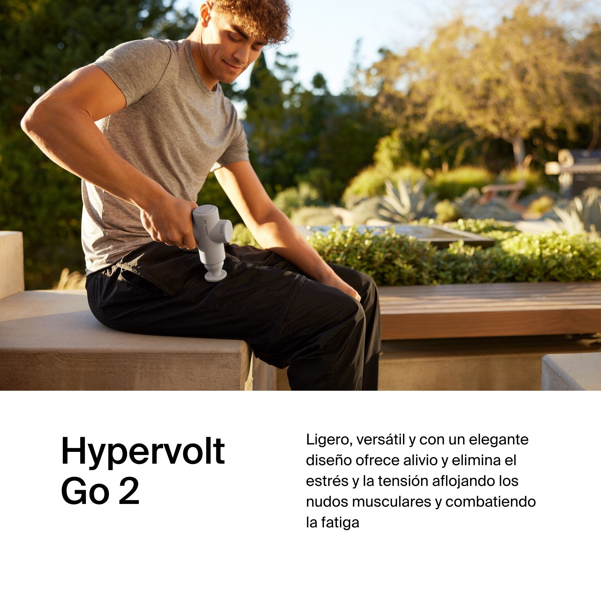 Foto 3 pulgar | Pistola De Masaje Hyperice Hypervolt Go 2  Con 3 Velocidades 8 Piezas