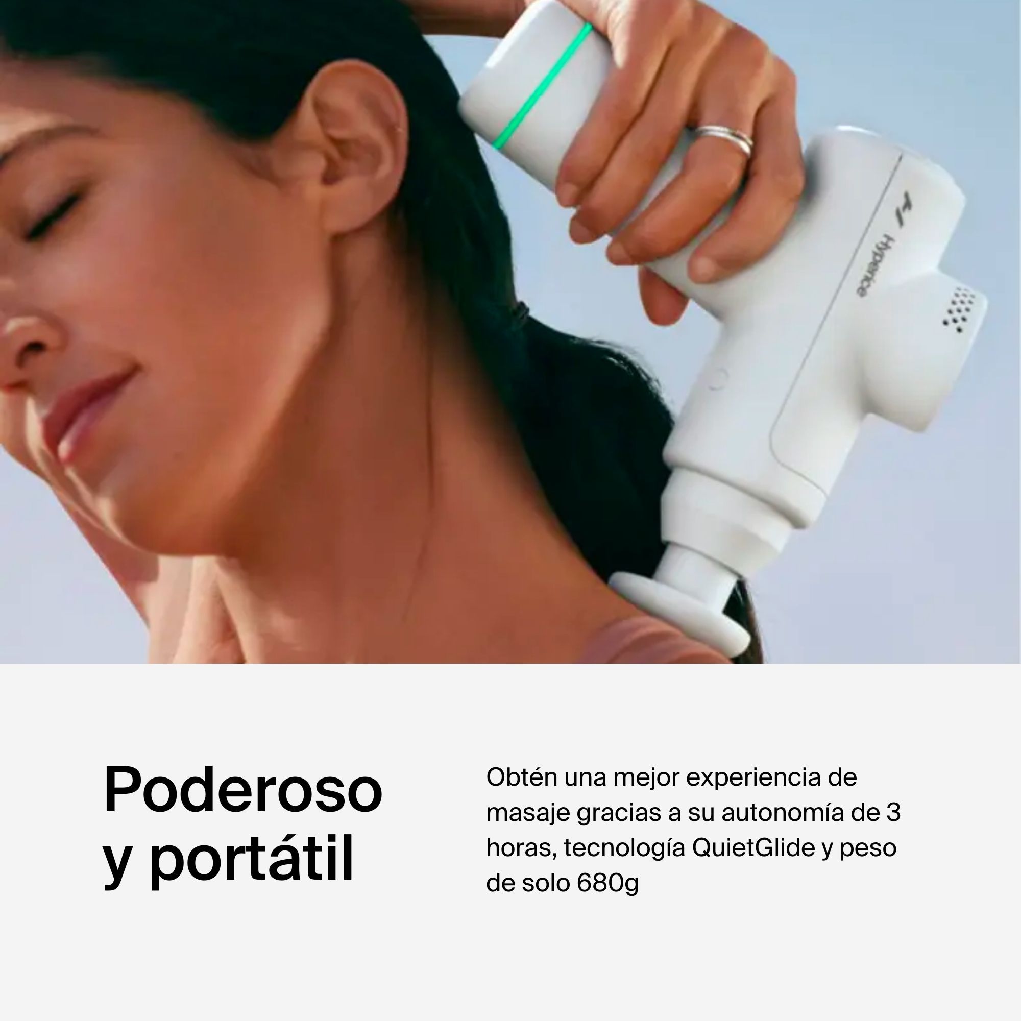Foto 5 pulgar | Pistola De Masaje Hyperice Hypervolt Go 2  Con 3 Velocidades 8 Piezas