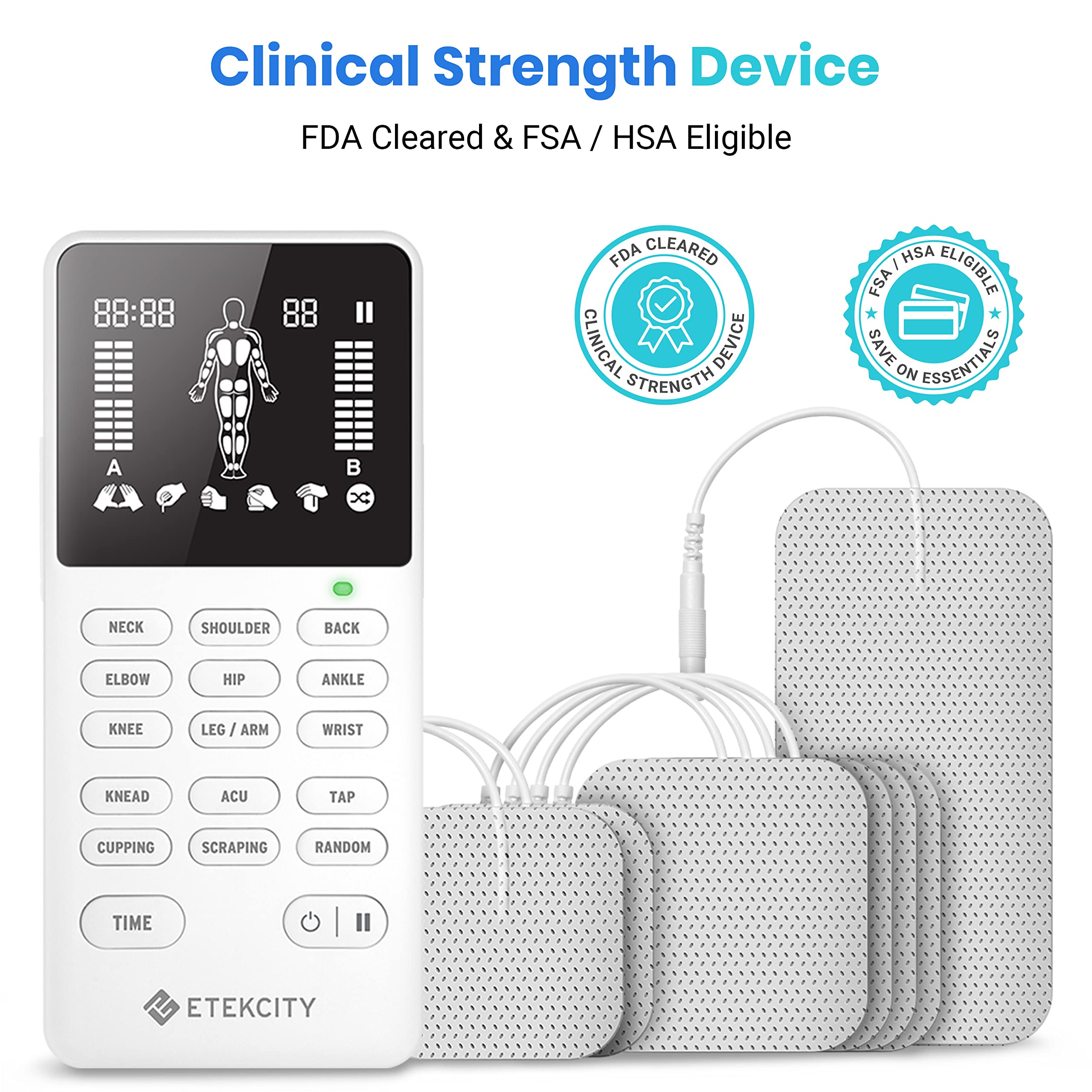 Foto 3 pulgar | Estimulador Muscular Tens Unit Etekcity De 4 Salidas Con Accesorios - Venta Internacional.
