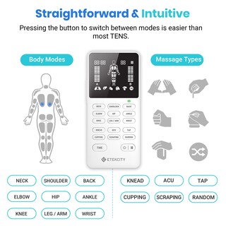 Foto 4 | Estimulador Muscular Tens Unit Etekcity De 4 Salidas Con Accesorios - Venta Internacional.
