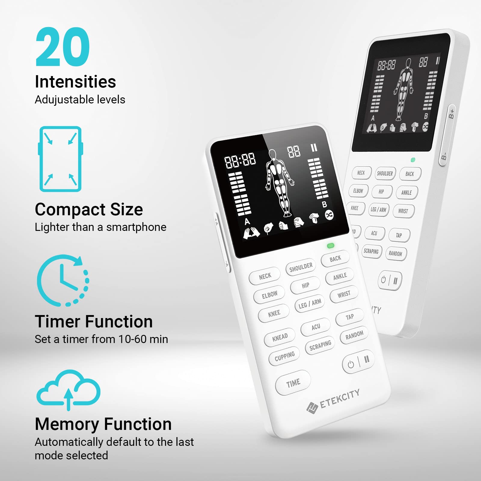 Foto 8 pulgar | Estimulador Muscular Tens Unit Etekcity De 4 Salidas Con Accesorios - Venta Internacional.