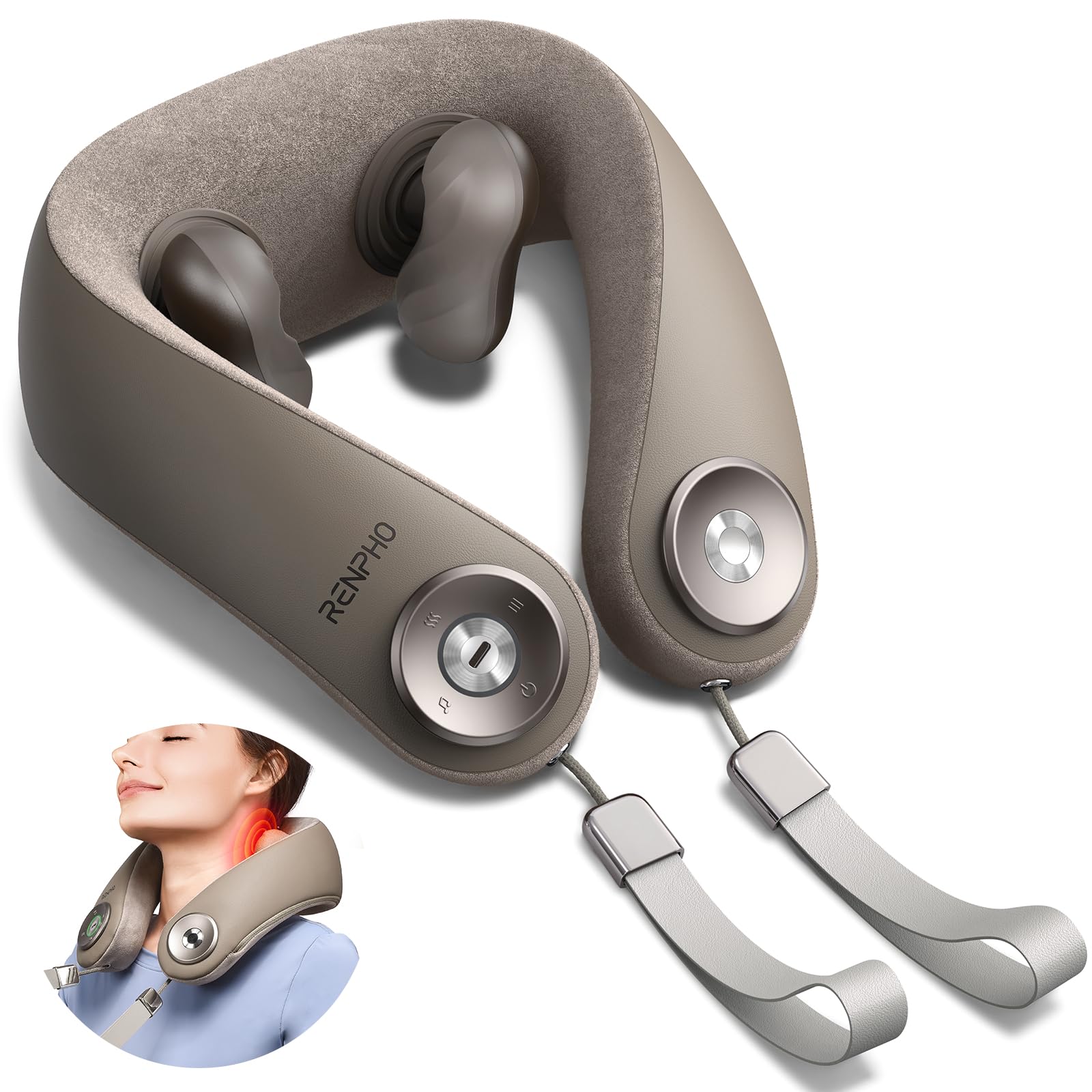 Foto 2 pulgar | Masajeador De Cuello Renpho 2025 Mejorado 6d Inalámbrico Con Calor - Venta Internacional.