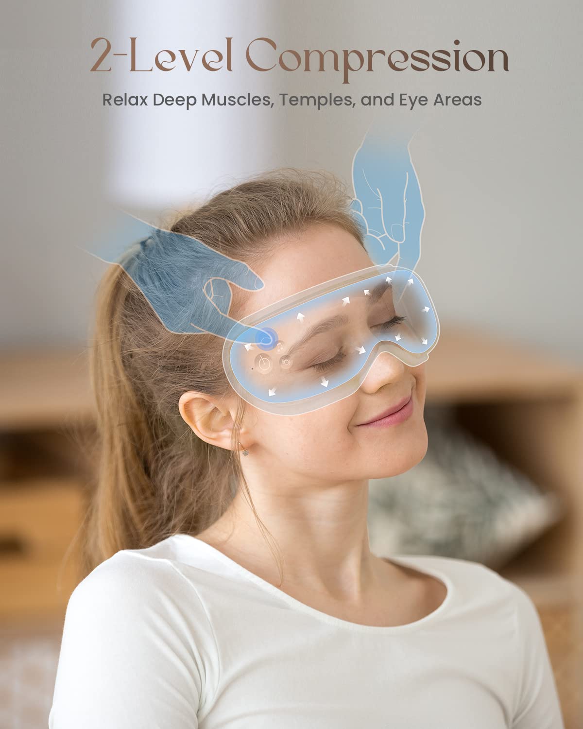 Foto 3 | Masajeador De Ojos Renpho Eyeris 1 Con Calor Y Compresión Para Adultos - Venta Internacional.