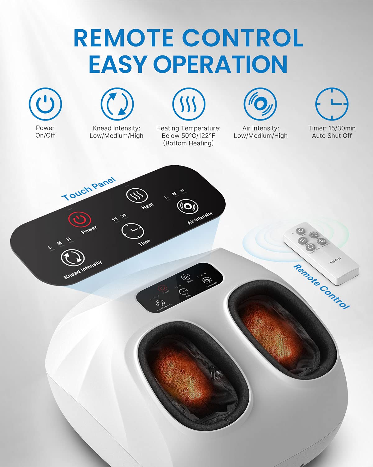 Foto 3 pulgar | Masajeador De Pies Renpho Fsa Hsa Compatible Con Calor Para Talla 14 - Venta Internacional.