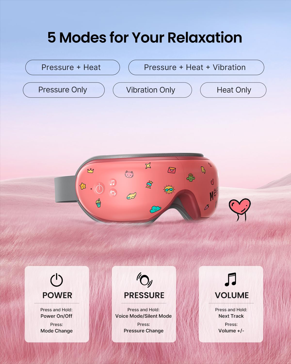 Foto 6 pulgar | Masajeador De Ojos Renpho Eyeris 1 Con Calor Para Mujeres Y Hombres - Venta Internacional.
