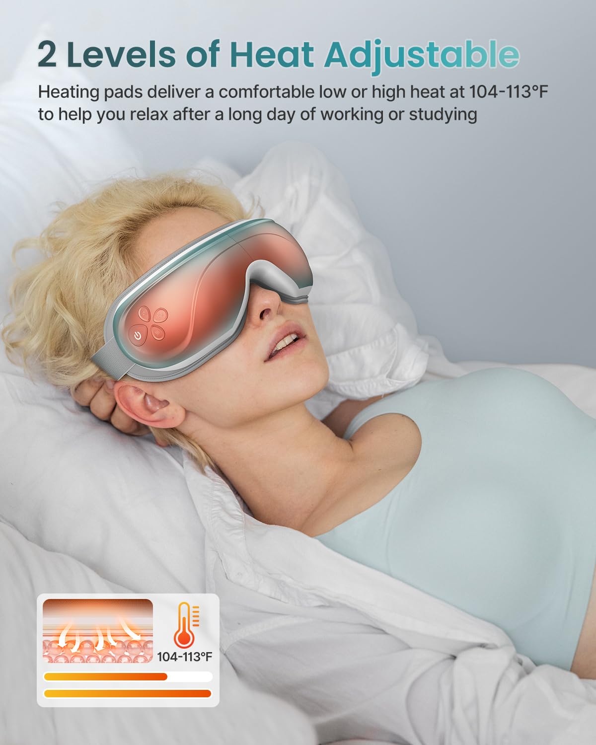 Foto 4 pulgar | Masajeador De Ojos Renpho Eyeris 2 Con Calor Para Aliviar Las Migrañas - Venta Internacional.