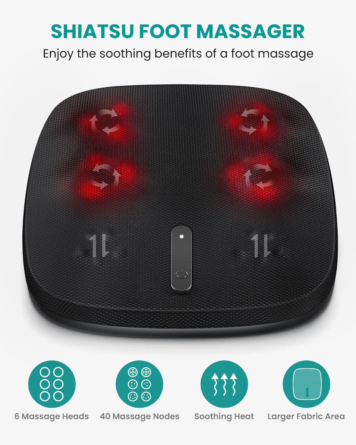 Foto 3 pulgar | Masajeador De Pies Nekteck Shiatsu Con Calor Para Fascitis Plantar - Venta Internacional.