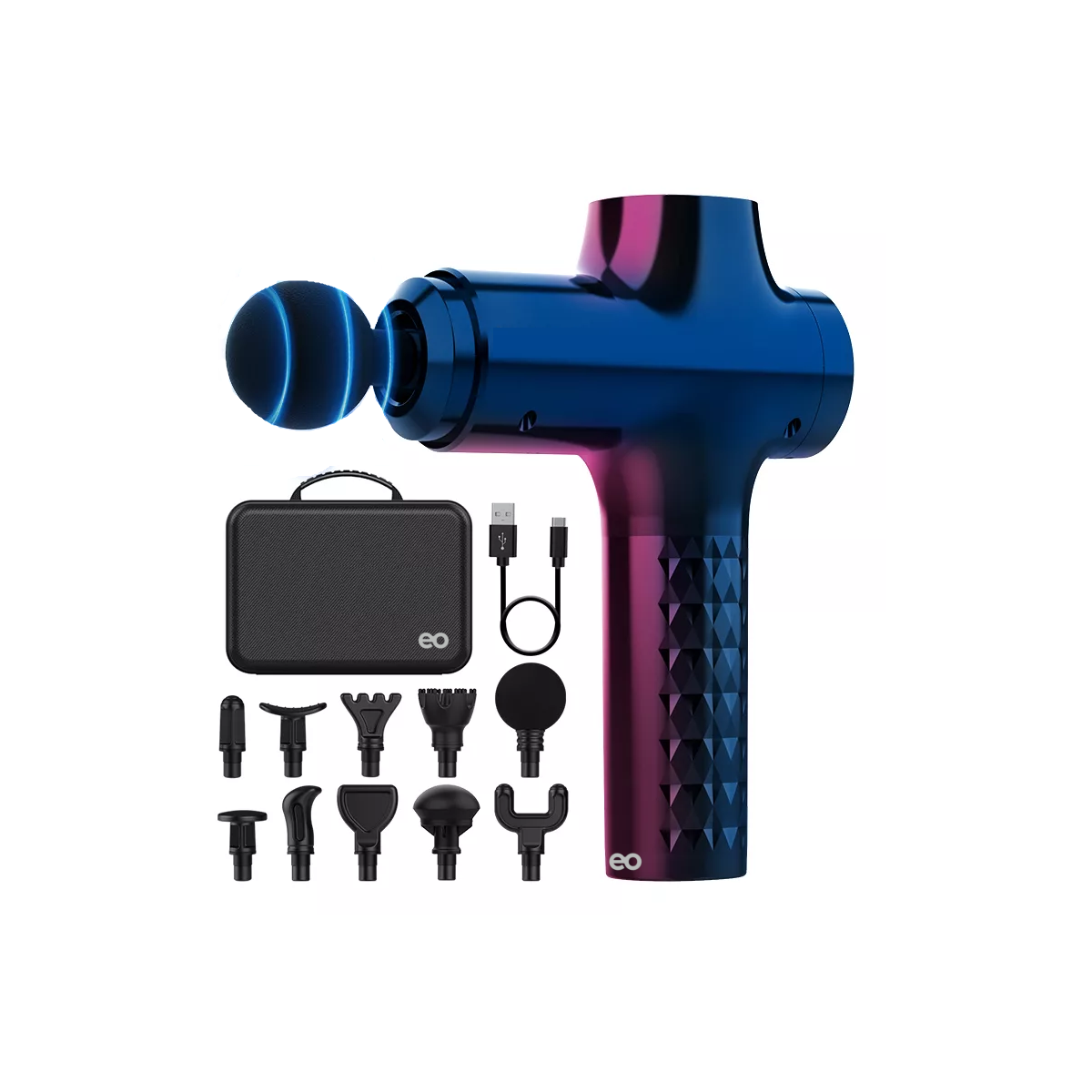 Foto 4 pulgar | Pistola De Masaje 6 Velocidades 5000mah Pantalla Lcd Eo Safe Imports Esi-15019-1 Negro