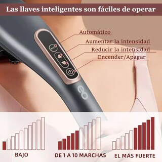 Foto 3 | Language Pistola De Masaje Masajeadora, Masajeador Eléctrico Eo Safe Imports Esi-15028-1 Gris