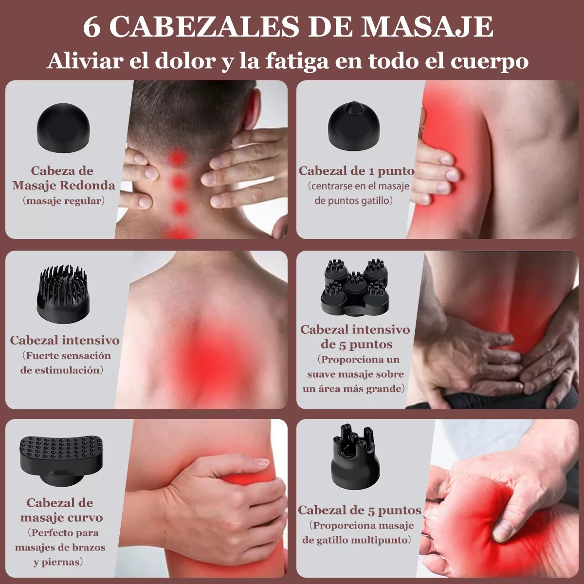 Foto 5 pulgar | Language Pistola De Masaje Masajeadora, Masajeador Eléctrico Eo Safe Imports Esi-15028-1 Gris